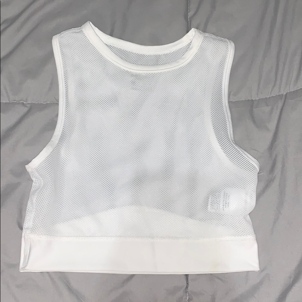 Nike mesh crop tank top